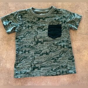 Eighty Eight- Dinosaur Print Kids Shirt with Pocket Size 4